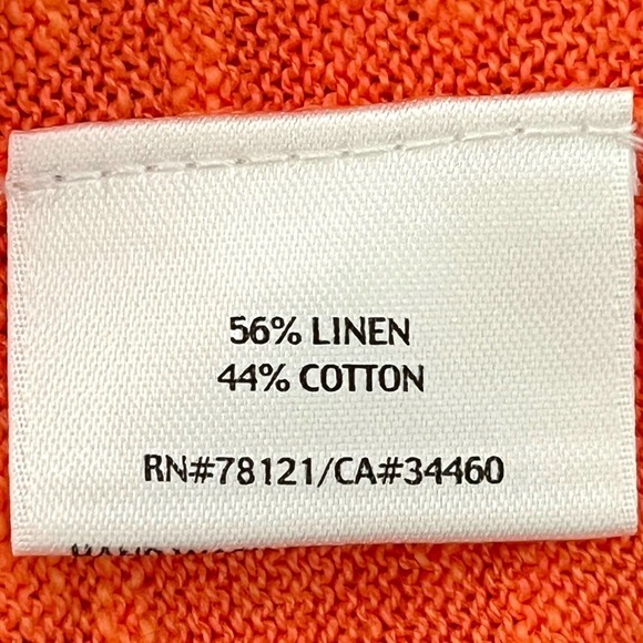 Eileen Fisher NWT Organic Linen & Cotton Boxy Silhouette Tunic Tee Petite Large - Picture 7 of 7